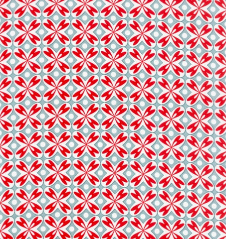 Love You Heart Tiles in Aqua