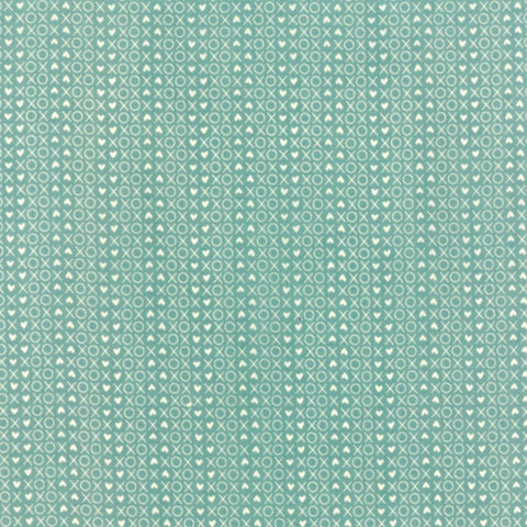 Love You XOX in Aqua