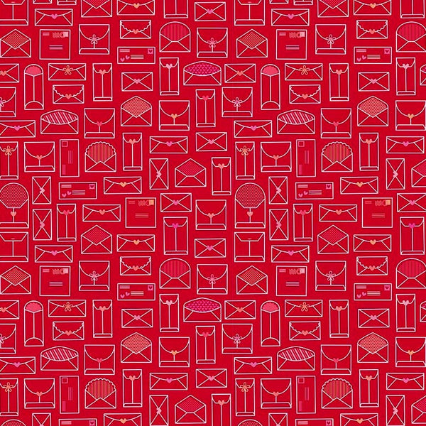 Lovebug Envelope in Red by Doodlebug Designs for Riley Blake