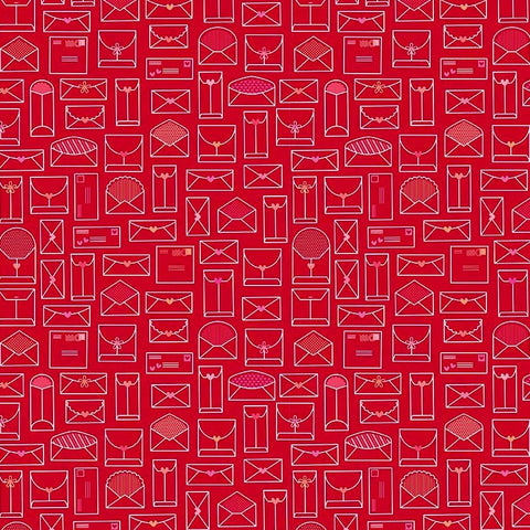 Lovebug Envelope in Red by Doodlebug Designs for Riley Blake