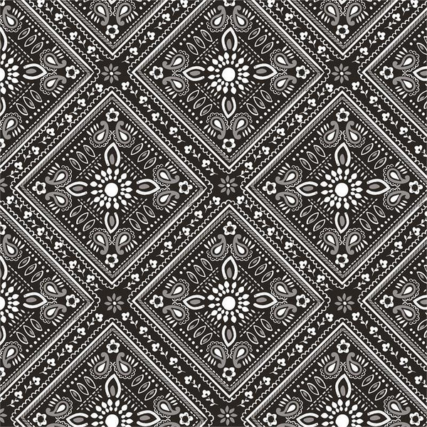 Luckie Bandana in Black by Maude Ashbury for Blend Fabrics