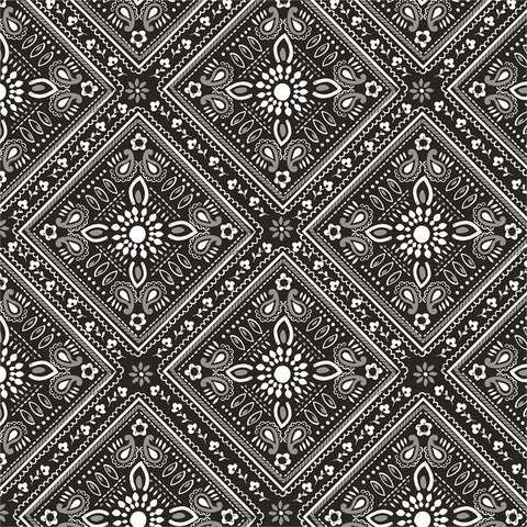 Luckie Bandana in Black by Maude Ashbury for Blend Fabrics