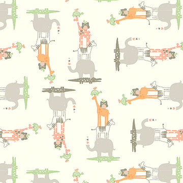 Lullaby Baby Animals on Cream by Anthology Fabrics