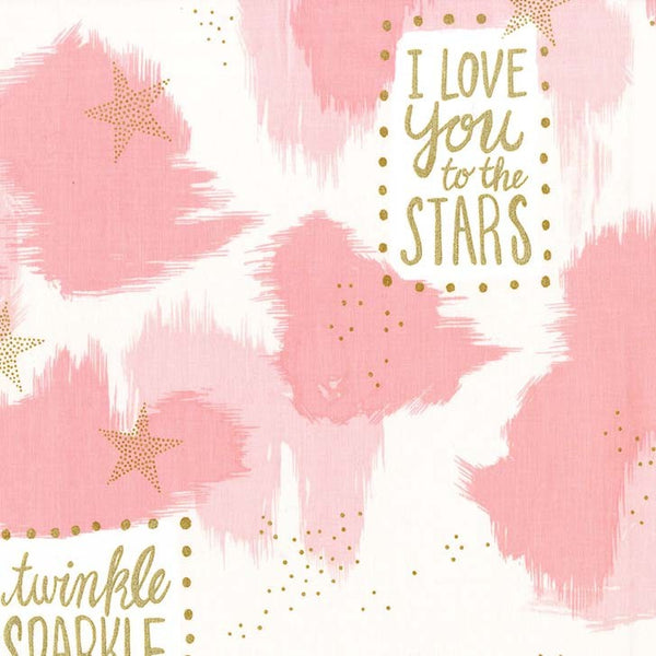 Magic You are Magic in Pink with Cotton Metallic by Sarah Jane for Micheal Miller Fabrics