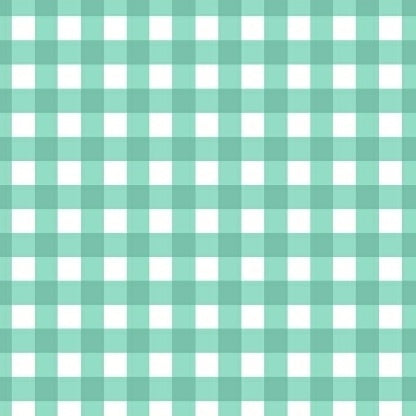 Maribel Check in Turquoise by Annabel Wrigley for Windham Fabric