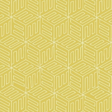 Maribel Mono Box in Yellow by Annabel Wrigley for Windham Fabrics