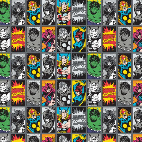 Marvel Comics III Comic Book Heroes on Iron by Camelot Cottons