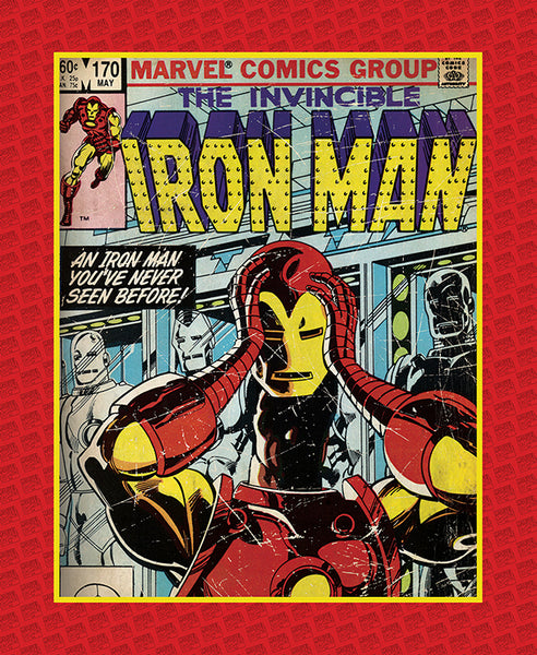 Marvel Comics III Invincible Iron Man Panel for Camelot Cottons