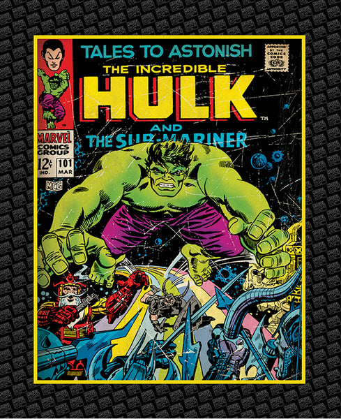 Marvel Comics III The Incredible Hulk Panel by Camelot Cottons