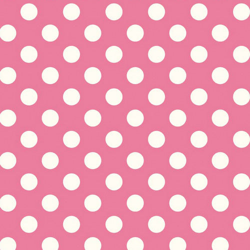 Le Creme Medium Dot in Hot Pink by Riley Blake
