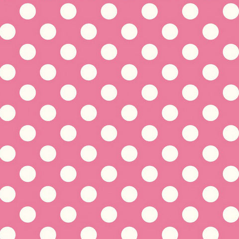 Le Creme Medium Dot in Hot Pink by Riley Blake