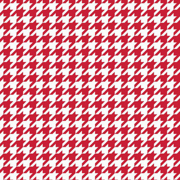 Medium Houndstooth in Red and White by Riley Blake Designs