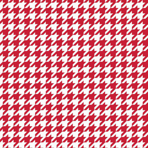 Medium Houndstooth in Red and White by Riley Blake Designs