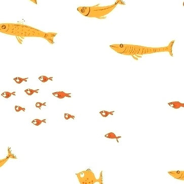 Mendocino Swim Class in Orange by Heather Ross for Windham Fabrics