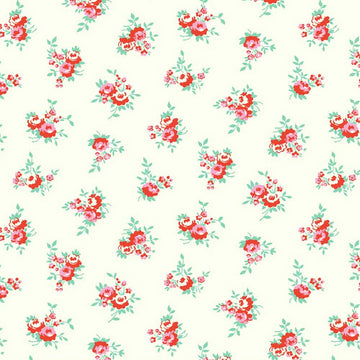 Milk, Sugar & Flower Milk Floral in Cream by Riley Blake Designs