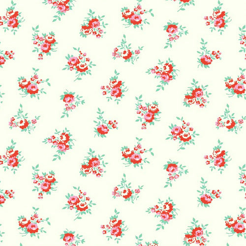 Milk, Sugar & Flower Milk Floral in Cream by Riley Blake Designs