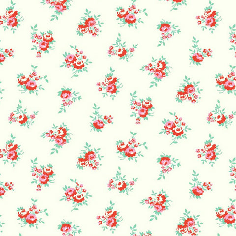 Milk, Sugar & Flower Milk Floral in Cream by Riley Blake Designs