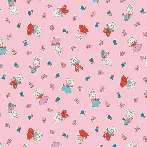 Milk, Sugar & Flower Milk Friends in Pink by Riley Blake Designs