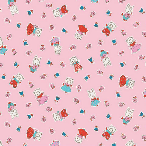 Milk, Sugar & Flower Milk Friends in Pink by Riley Blake Designs