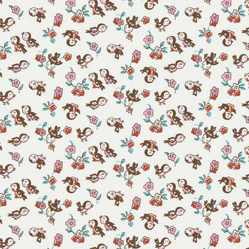 Milk, Sugar & Flower Milk Magpie in Cream by Riley Blake Designs