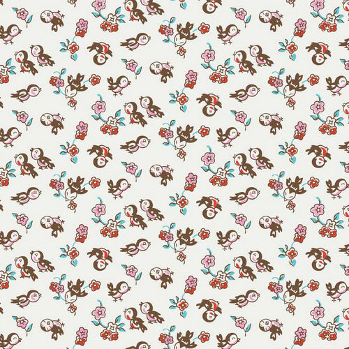 Milk, Sugar & Flower Milk Magpie in Cream by Riley Blake Designs