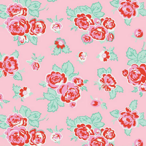 Milk, Sugar & Flower Milk Main in Pink by Riley Blake Designs