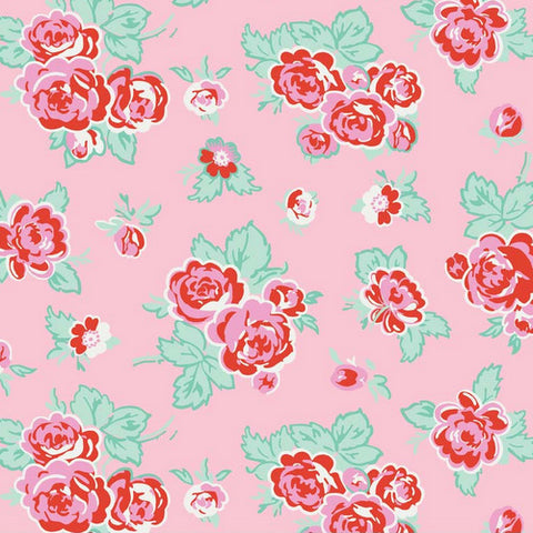 Milk, Sugar & Flower Milk Main in Pink by Riley Blake Designs