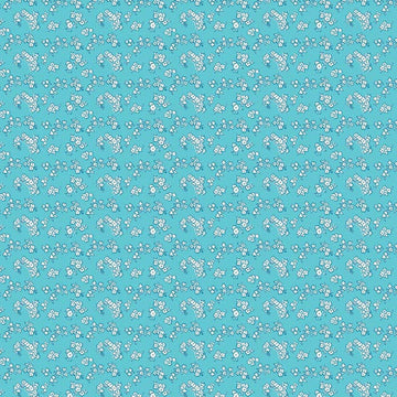 Milk, Sugar & Flower Milk Petals in Blue by Riley Blake Designs
