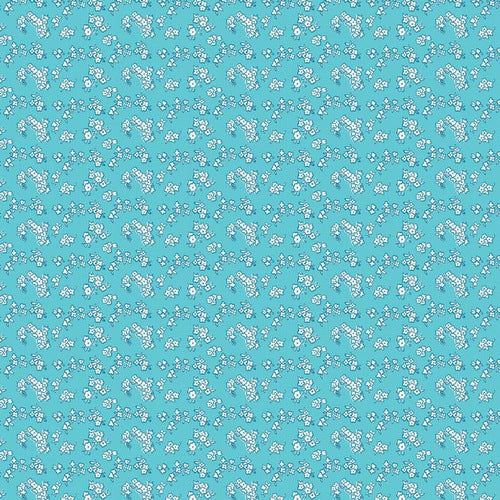 Milk, Sugar & Flower Milk Petals in Blue by Riley Blake Designs