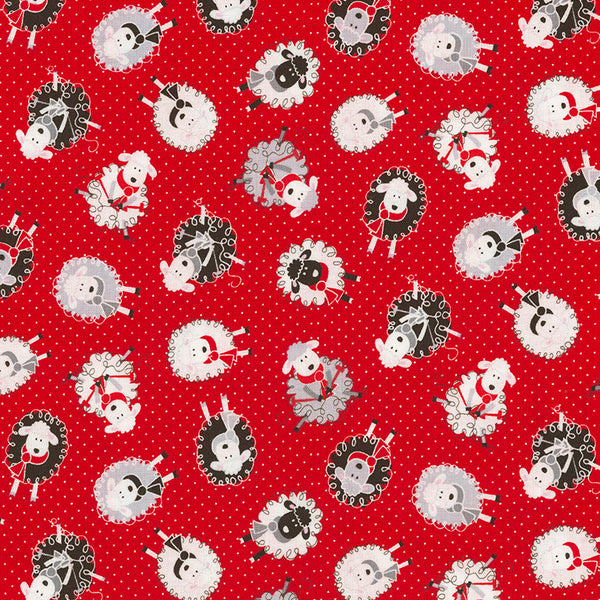 Mini Knitting Sheep by Timeless Treasures