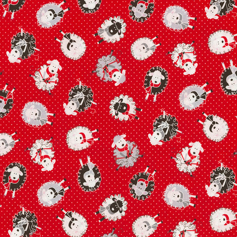 Mini Knitting Sheep by Timeless Treasures