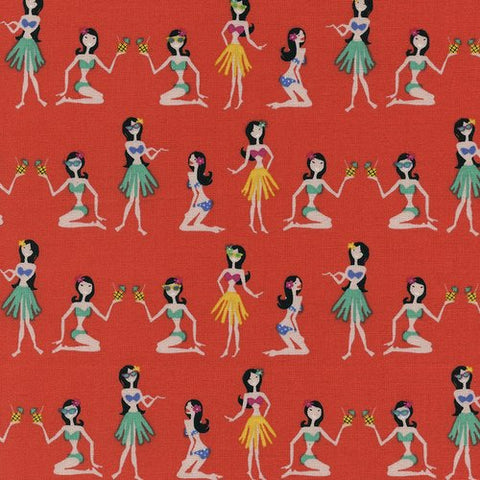 Mini Luau Hula Girls by Timeless Treasures