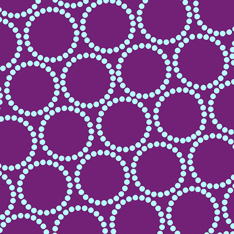 Mini Pearl Bracelet in Eggplant by Andover Fabrics