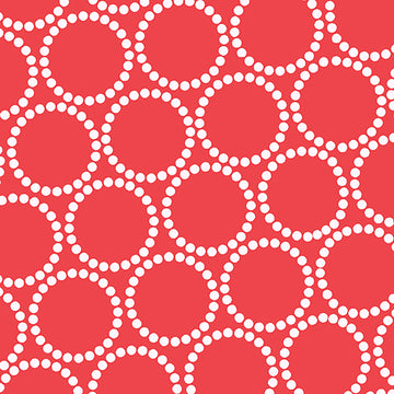Mini Pearl Bracelet on Red by Andover Fabrics