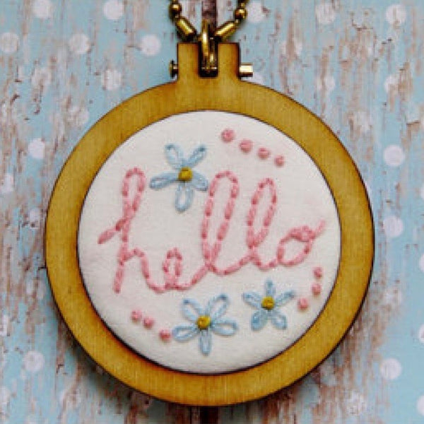 Mini Hoop Embroidery Pendant Blanks