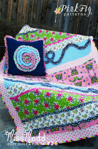 Miss Modd Cozy Quilt & Pillow for Pink Fig Patterns