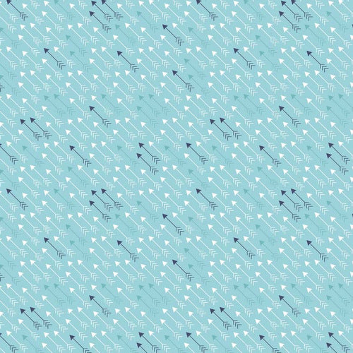 Modern Minis Modern Arrows on Aqua by Lori Holt for Riley Blake Fabrics
