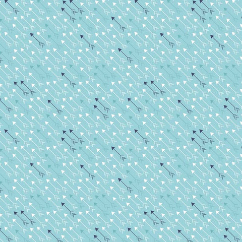 Modern Minis Modern Arrows on Aqua by Lori Holt for Riley Blake Fabrics