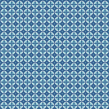 Modern Minis Modern Circles in Blue by Lori Holt for Riley Blake