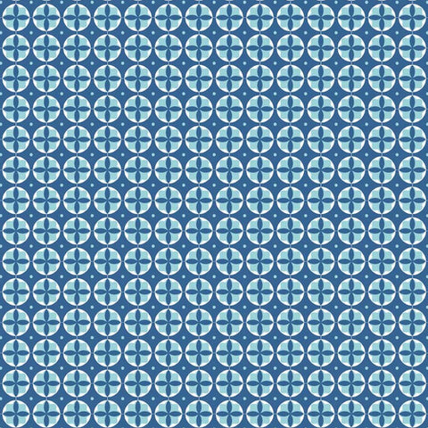 Modern Minis Modern Circles in Blue by Lori Holt for Riley Blake