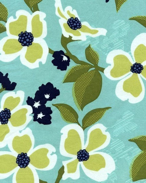Modern Meadow Dogwood Bloom in Pond by Joel Dewberry for FreeSpirit Fabrics