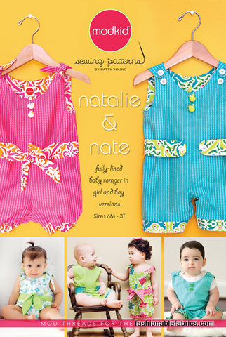 Natalie & Nate Baby Romper Sewing Pattern by Patty Young for Modkid