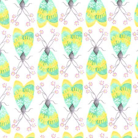 Nature Walk Marguerite in Mineral by Tamara Kate for Michael Miller Fabrics