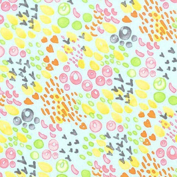 Nature Walk Summer Meadow in Robins Egg by Tamara Kate for Michael Miller Fabrics