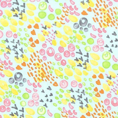 Nature Walk Summer Meadow in Robins Egg by Tamara Kate for Michael Miller Fabrics