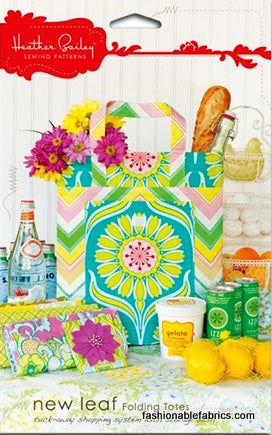 New Leaf Folding Totes by Heather Bailey