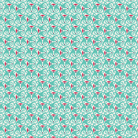 NouvElle Corolle Verdigris by Pat Bravo for Art Gallery Fabrics