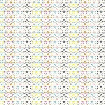 Novelty Glasses in Multi by Riley Blake Designs