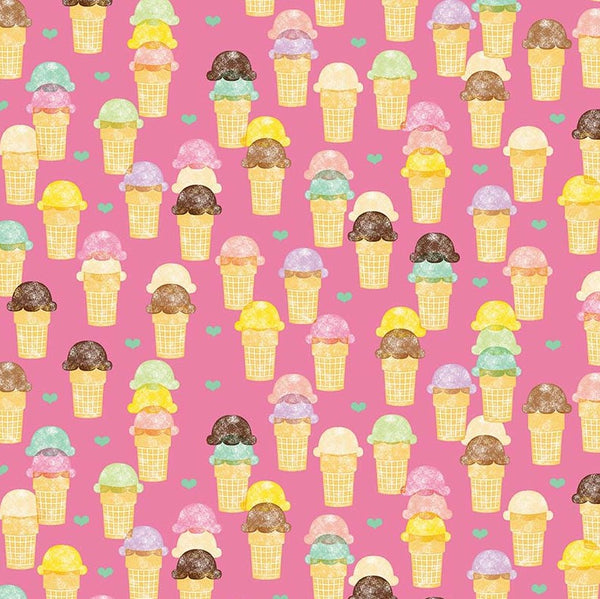 Novelty Ice Cream in Pink by Riley Blake Designs