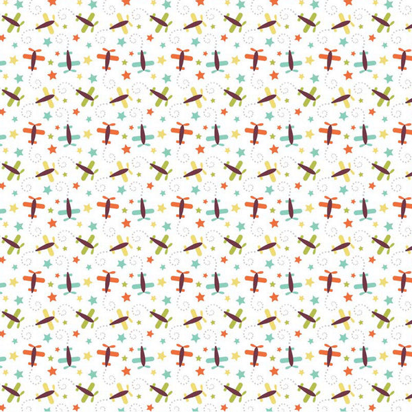 Oh Boy Boy Planes in Aqua by Lori Whitlock for Riley Blake Designs